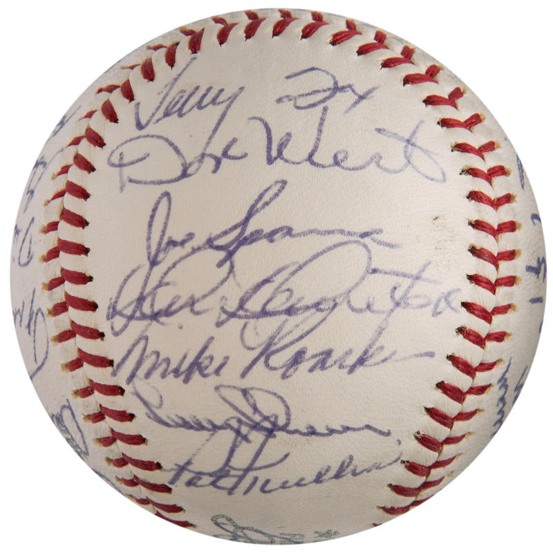 1968 Detroit Tigers Team Signed Baseball