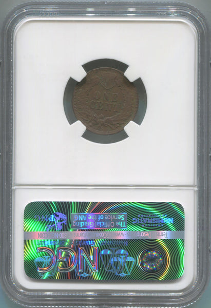 1873 Open 3 Indian Cent. NGC XF Details Image 2
