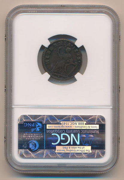 1723 Dei Gratia 1/4 Penny. NGC Fine Details Image 2