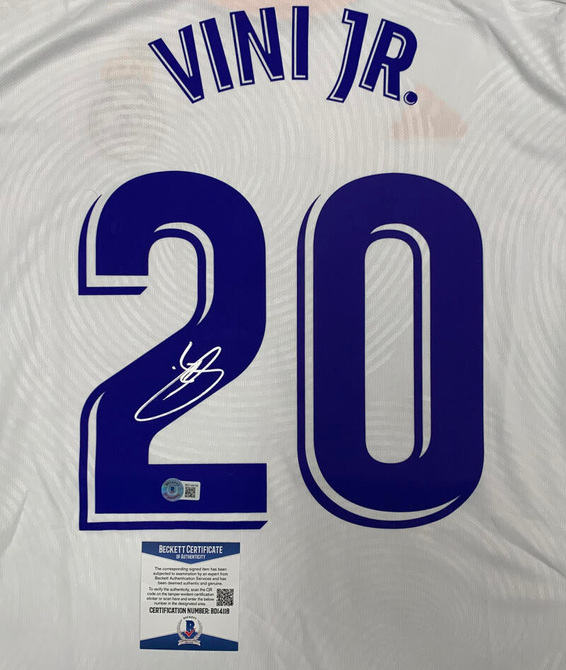 Vini Jr Signed Real Madrid Jersey – Brigandi Coins & Collectibles