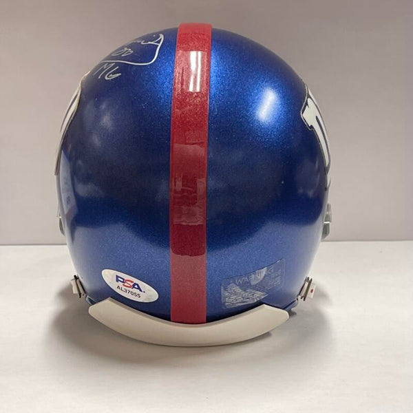 Joe Morris Signed Mini Helmet. Auto PSA Image 4