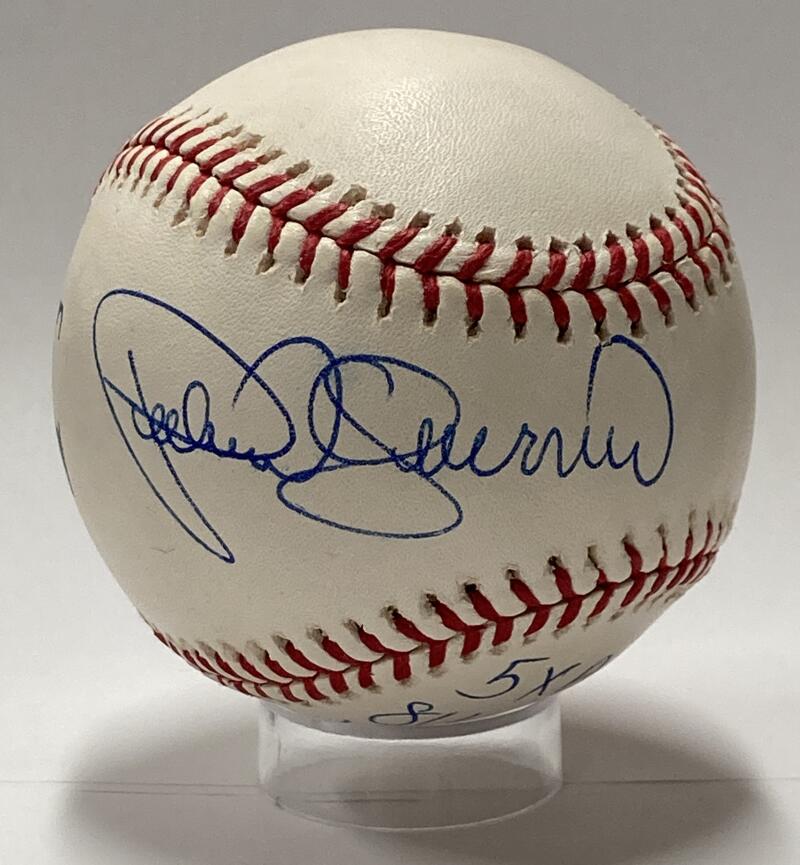 Pedro Guerrero Single-Signed Inscribed Baseball. PSA