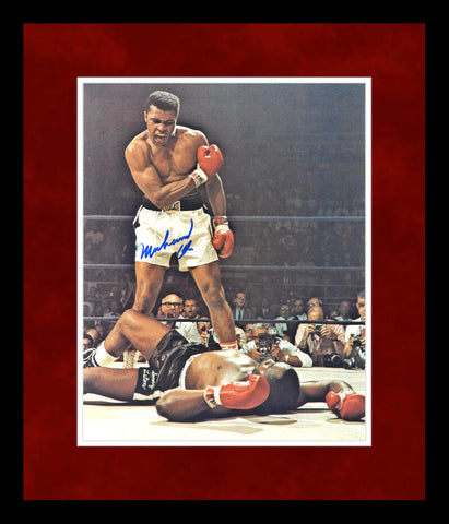 Muhammad Ali Signed 8x10 Photo Over Liston. Graded Auto JSA Mint 9 Image 1