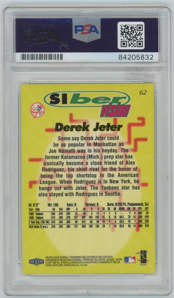Derek Jeter Trading Card. Autograph. PSA Authentic. Image 2