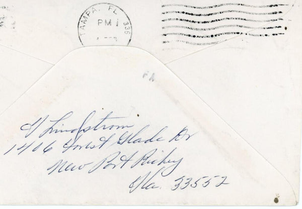 Freddie Lindstrom Rare Handwritten Letter 1976. PSA Image 4