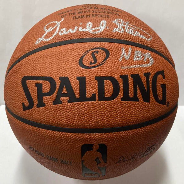 David Stern Signed NBA Basketball. Auto PSA Image 2