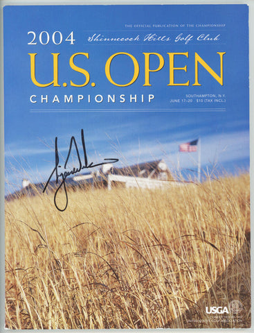 Tiger Woods Signed Autograph 2004 US Open Program. Auto PSA Image 1