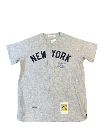 Phil Rizzuto Signed and Inscribed "Holy Cow!" 1950 Jersey, Mitchell & Ness  Image 1