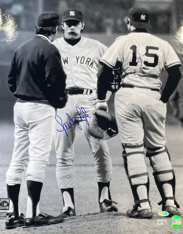 Sparky Lyle 16x20 Signed Photograph w/Munson. Auto Steiner  Image 1
