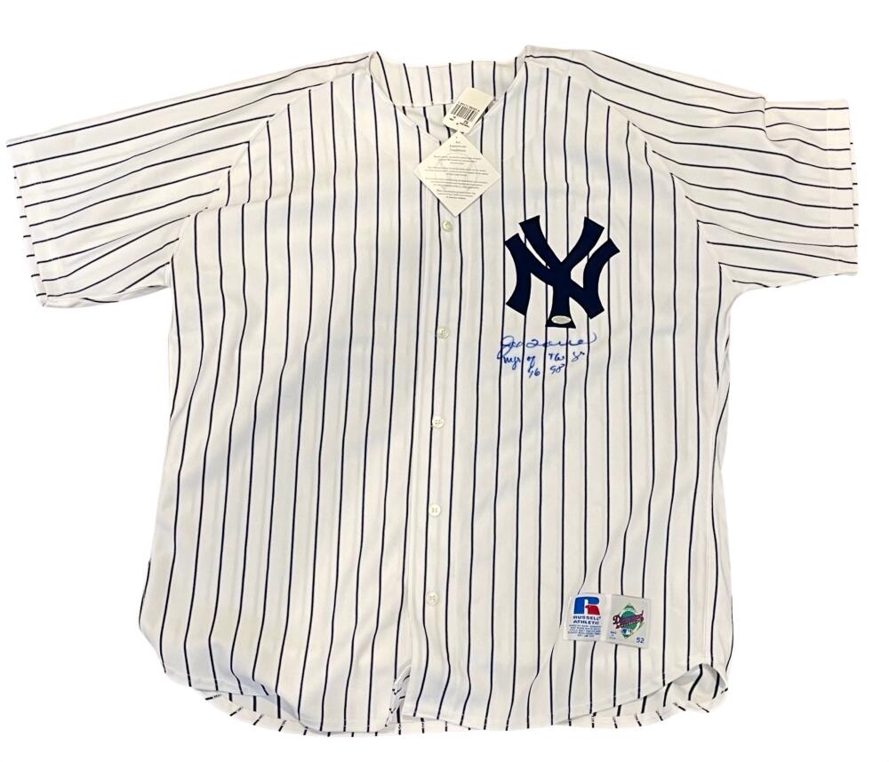 NY Yankees Joe Torre Signed + Inscribed Jersey. Auto Steiner