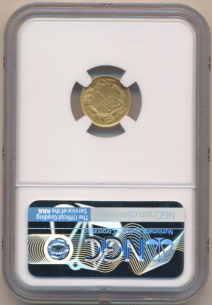 1860 S $1 Dollar Gold. NGC XF Details Image 2