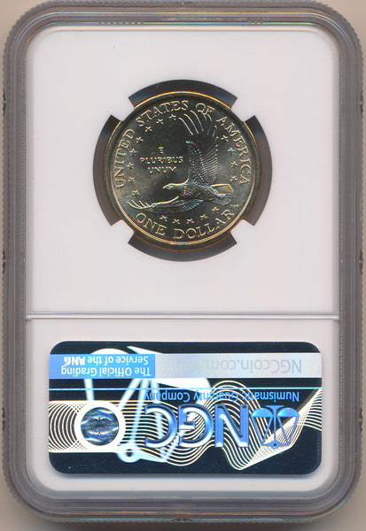 2000 P Speared Eagle Sacagawea Dollar. NGC MS66 Image 2