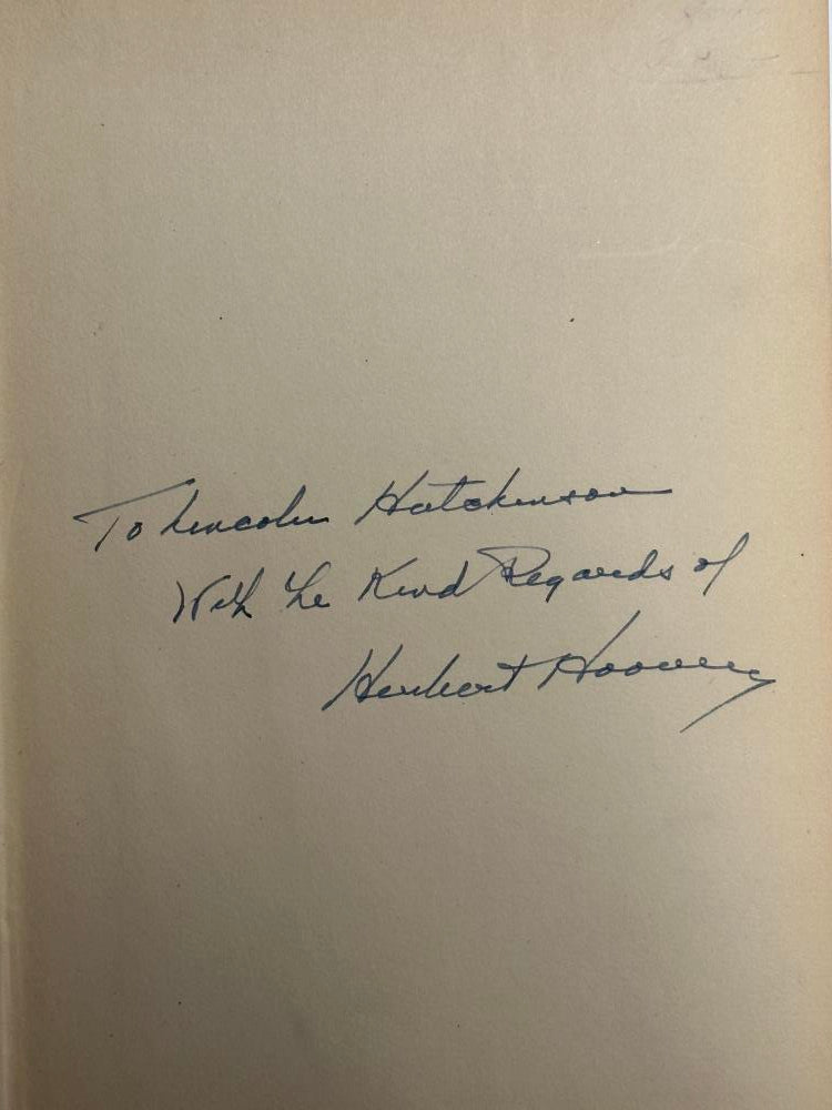 Herbert Hoover Signed and Inscribed The Challenge to Liberty 1st Edition Book Image 1