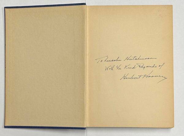 Herbert Hoover Signed and Inscribed The Challenge to Liberty 1st Edition Book Image 2