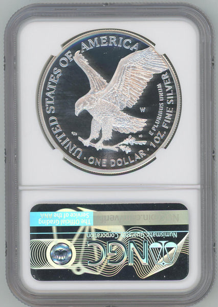 2021 W American Silver Eagle. Type 2. Early Releases. NGC PF69 UC Image 2
