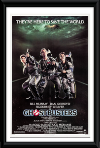 Ghostbusters 1984 Original One Sheet Movie Poster, Linen Backed & Framed. Image 1