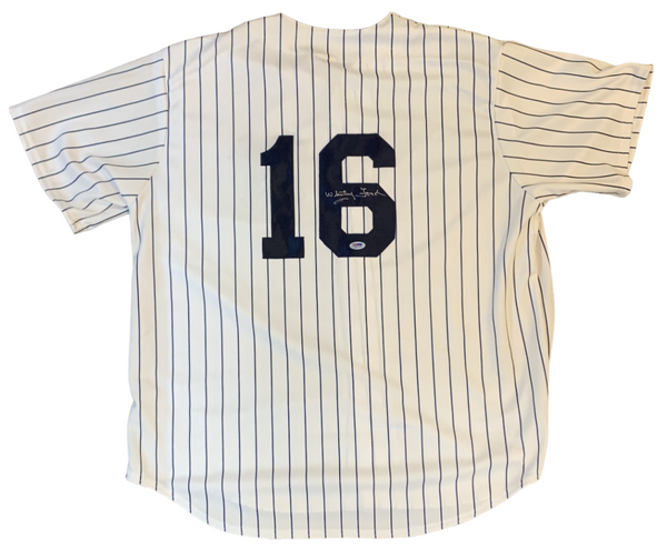 Whitey Ford Signed New York Yankees Jersey. Auto PSA/DNA Image 1
