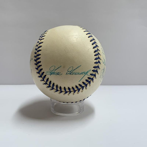 Joe DiMaggio Day 1999 NY Yankees Greats Multi-Signed Baseball. Auto Steiner Image 4