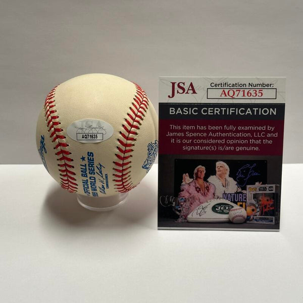 Gary Sheffield Single Signed 1999 World Series Baseball. Auto JSA Image 4