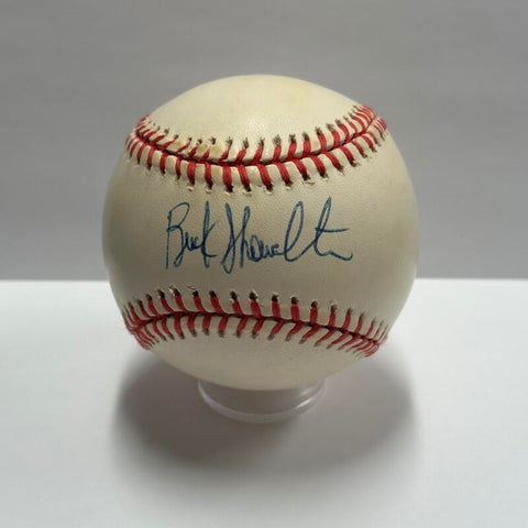 Buck Showalter Single Signed Baseball. Auto JSA Image 1