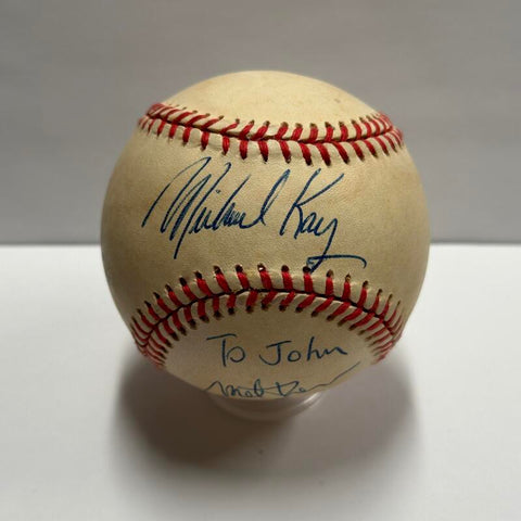 Michael Kay, Mel Rosenwasser, Louis Requena, Deb Kaufman Multi Signed Baseball. Auto JSA Image 1