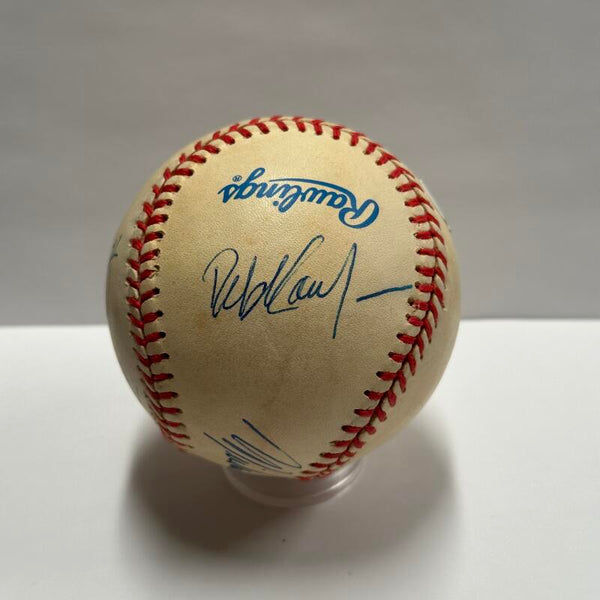 Michael Kay, Mel Rosenwasser, Louis Requena, Deb Kaufman Multi Signed Baseball. Auto JSA Image 2