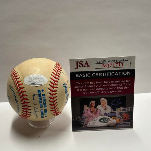 Michael Kay, Mel Rosenwasser, Louis Requena, Deb Kaufman Multi Signed Baseball. Auto JSA Image 4