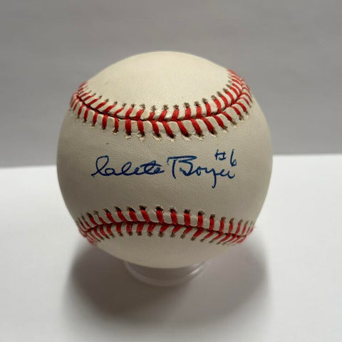 Clete Boyer Single Signed Baseball. Auto JSA Image 1