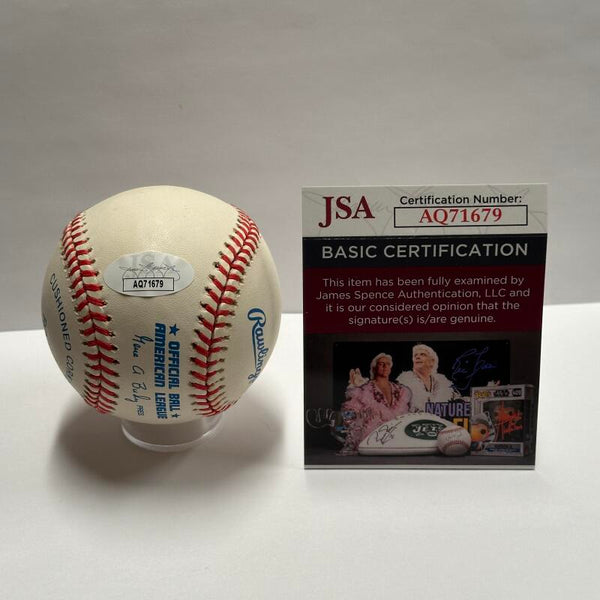 Clete Boyer Single Signed Baseball. Auto JSA Image 3