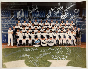 1996 NY Yankees Rare Team Signed 11x14 Photo. Auto JSA Image 1