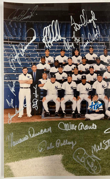 1996 NY Yankees Rare Team Signed 11x14 Photo. Auto JSA Image 2