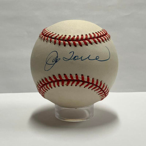 Joe Torre Single Signed Mint 1990's Budig Baseball. Auto JSA Image 1