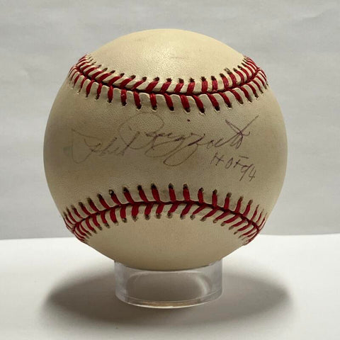 Phil Rizzuto Single Signed 1990s Baseball Inscribed "HOF 94". Auto JSA Image 1