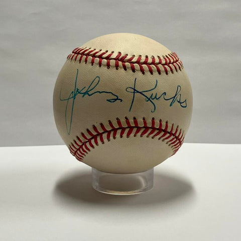 Johnny Kucks Single Signed Baseball. Auto JSA Image 1