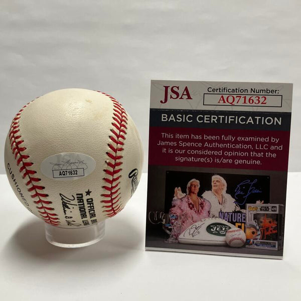 Howard Johnson Single Signed Inscribed Baseball. Auto JSA Image 3