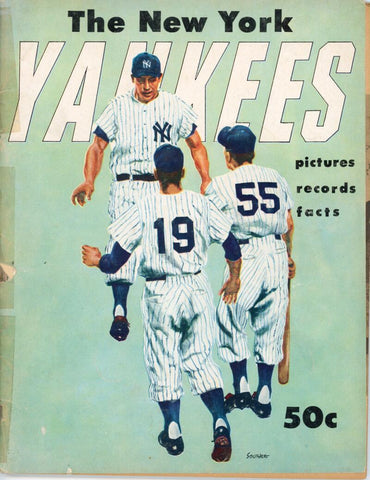 1955 Yankees Original Yearbook Image 1