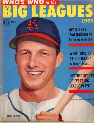 1953 Stan Musial Who's Who in the Big Leagues Magazine Image 1