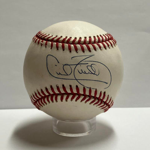 Cecil Fielder Single Signed Baseball. Auto JSA Image 1