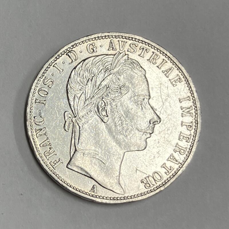 1860 Hungary Silver. 1 Florin Image 1