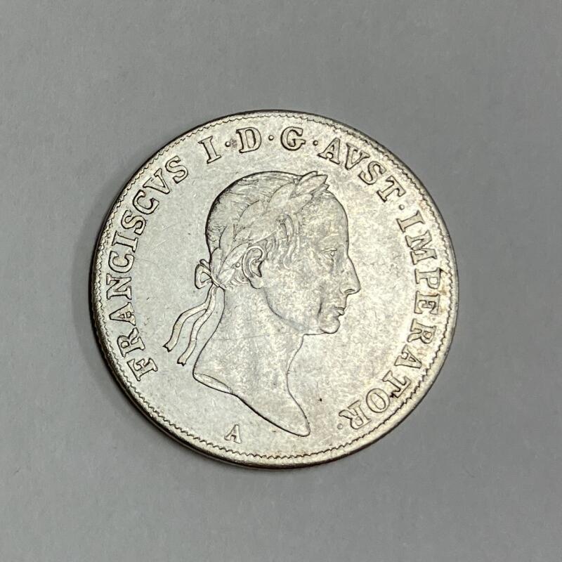 1831 Austria 20 Kreuzer Silver Coin. Image 1