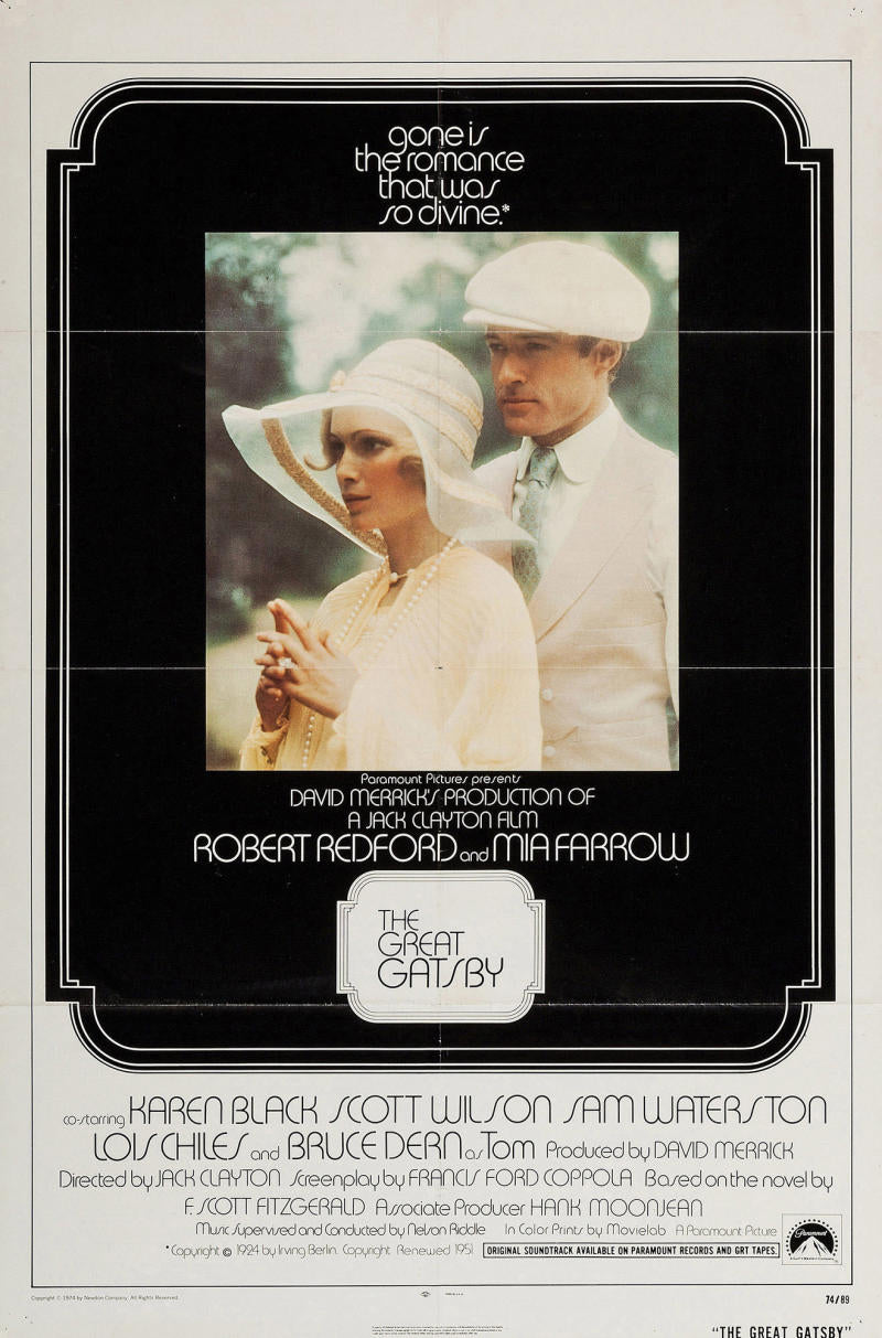 The Great Gatsby Original Movie Poster. 1974 Image 1