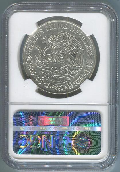 1972 MO Mexico Silver 25 Peso. NGC UNC Details