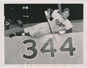 Carl Furillo Original Photograph by Herb Sharfman, Type 1 PSA - Dodgers 1953 Image 1