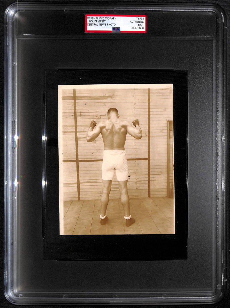 1921 Jack Dempsey Original Photograph. Type 1. Central News Photo. PSA Type 1 Image 1