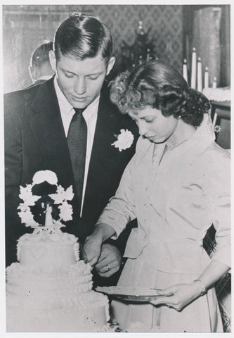 1951 Mickey Mantle Wedding Original Photo. Rookie. United Press. PSA Type 3 Image 1