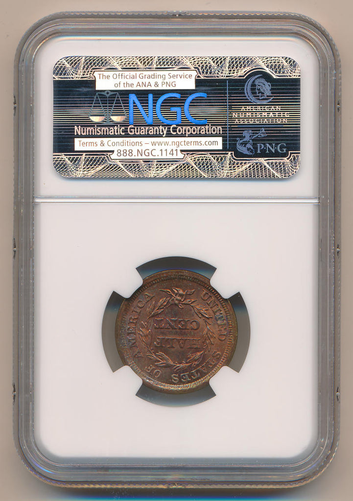 1855 Braided Hair Half Cent, C-1. NGC Unc Details – Brigandi Coins &  Collectibles
