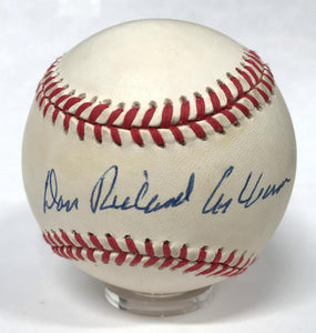 Richie Ashburn Single Signed Baseball, Full Name Don Richard Ashburn. PSA Image 1