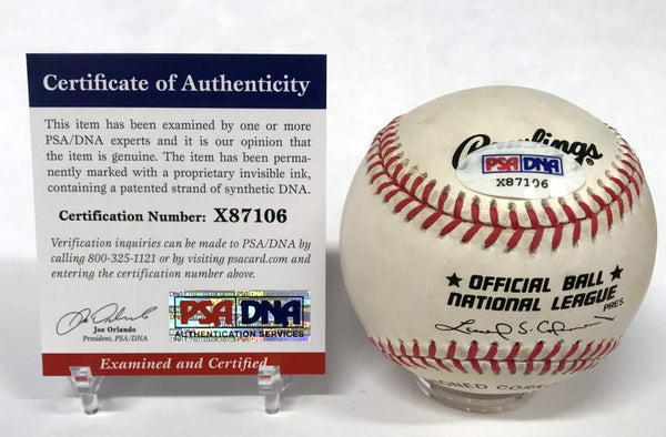 Richie Ashburn Single Signed Baseball, Full Name Don Richard Ashburn. PSA Image 2