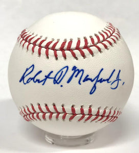 Commissioner Rob Manfred Single Signed Baseball, Robert D. Manfred. JSA Image 1