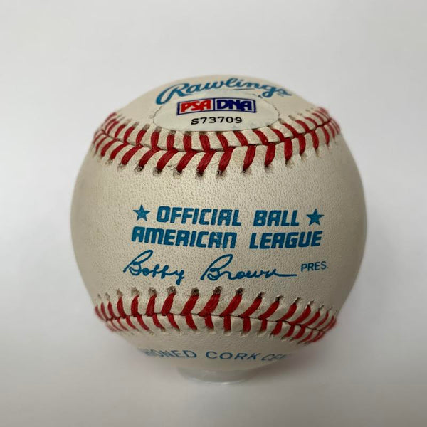 Ralph Houk Signed & Inscribed Full Name Baseball, "1961-62 Yankee Mgr". PSA Image 2